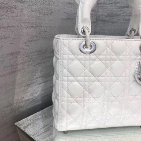 MEDIUM LADY DIOR BAG Cannage Lambskin