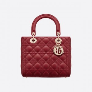 MEDIUM LADY DIOR BAG Cannage Lambskin