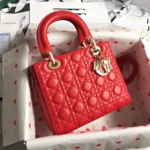 MEDIUM LADY DIOR BAG Cannage Lambskin