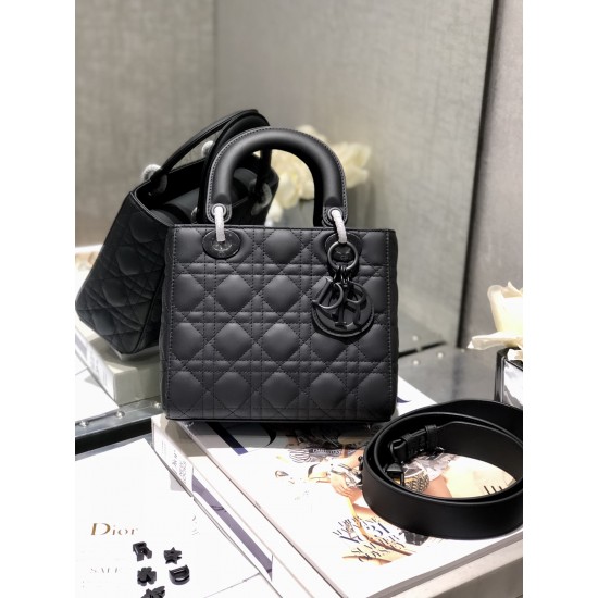 LADY DIOR MY ABCDIOR BAG Ultramatte Cannage Calfskin