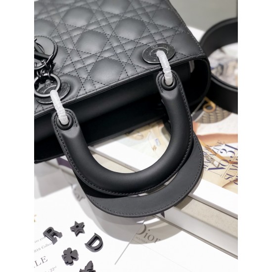 LADY DIOR MY ABCDIOR BAG Ultramatte Cannage Calfskin