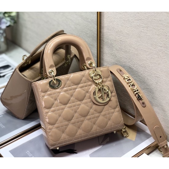 LADY DIOR MY ABCDIOR BAG Patent Cannage Calfskin