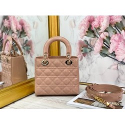 LADY DIOR MY ABCDIOR BAG Patent Cannage Calfskin