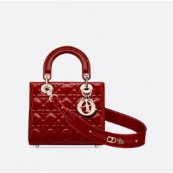 LADY DIOR MY ABCDIOR BAG Patent Cannage Calfskin