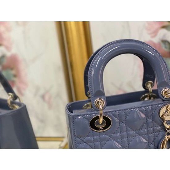 LADY DIOR MY ABCDIOR BAG Patent Cannage Calfskin