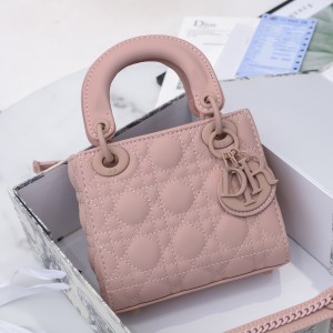 MINI LADY DIOR BAG Ultramatte Cannage Calfskin