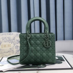 MEDIUM LADY DIOR BAG Ultramatte Cannage Calfskin