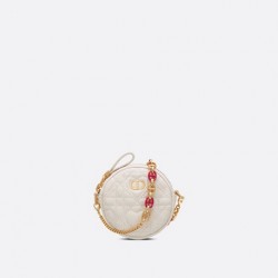 MINI DIORAMOUR DIOR CARO ROUND POUCH