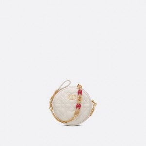 MINI DIORAMOUR DIOR CARO ROUND POUCH