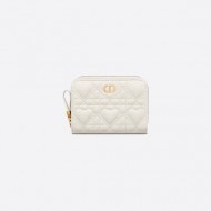 DIORAMOUR DIOR CARO COMPACT ZIPPED WALLET