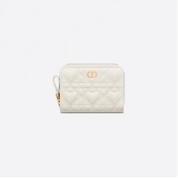 DIORAMOUR DIOR CARO COMPACT ZIPPED WALLET