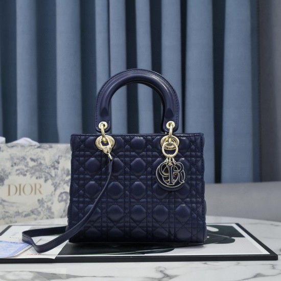 MEDIUM LADY DIOR BAG Lambskin