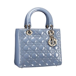 MEDIUM LADY DIOR BAG Patent Cannage Calfskin