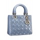 MEDIUM LADY DIOR BAG Patent Cannage Calfskin