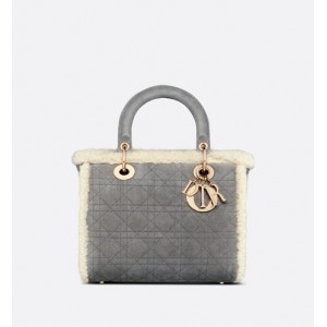 MEDIUM LADY DIOR BAG Shearling