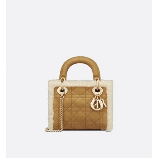 MINI LADY DIOR BAG Shearling