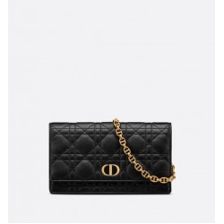 DIOR CARO BELT POUCH WITH CHAIN