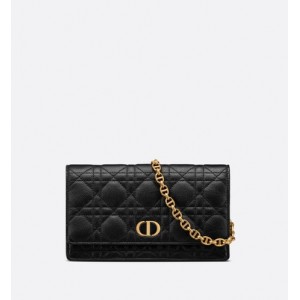 DIOR CARO BELT POUCH WITH CHAIN