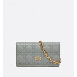 DIOR CARO BELT POUCH WITH CHAIN