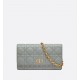 DIOR CARO BELT POUCH WITH CHAIN