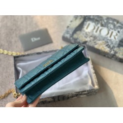 DIOR CARO BELT POUCH WITH CHAIN