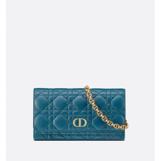 DIOR CARO BELT POUCH WITH CHAIN