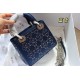 MINI LADY DIOR BAG Strass Cannage Satin