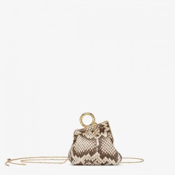 NANO FENDI FIRST CHARM PYTHON