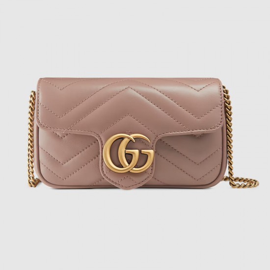 GG MARMONT PATENT MINI SHOULDER BAG