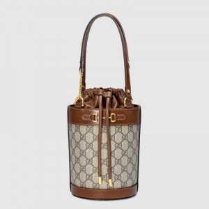 Horsebit 1955 small bucket bag canvas