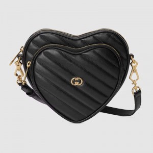 4colors INTERLOCKING G MINI HEART SHOULDER BAG