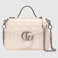 GG Marmont top handle bag leather