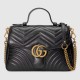 GG Marmont top handle bag leather