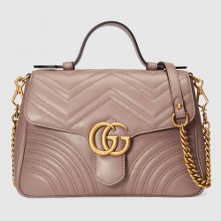 GG Marmont top handle bag leather