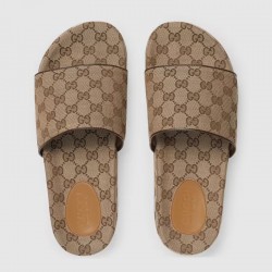 GG canvas slide sandal