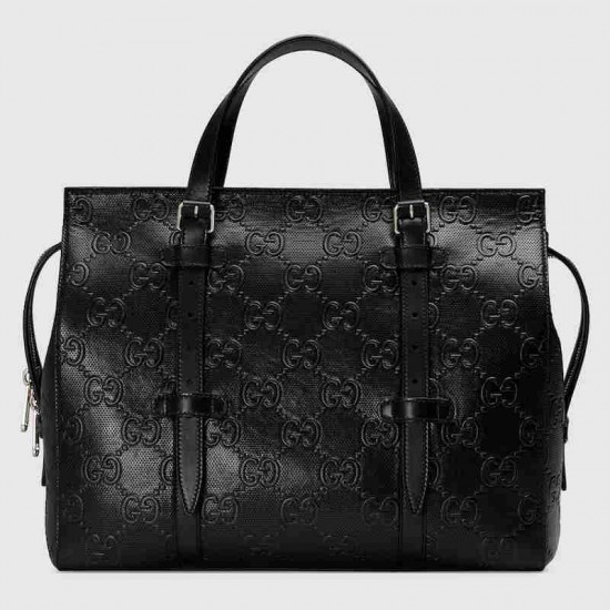 GG EMBOSSED TOTE BAG