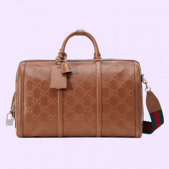 3colors GG EMBOSSED DUFFLE BAG