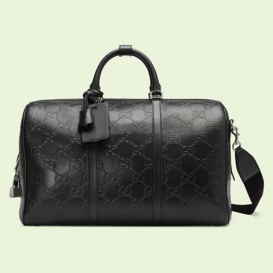 3colors GG EMBOSSED DUFFLE BAG