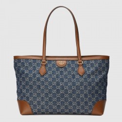 2colors Ophidia GG medium tote denim