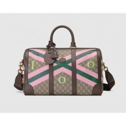 GUCCI 100 geometric print duffle bag