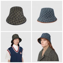 2colors GG denim bucket hat