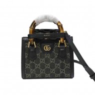 Gucci Diana Tote Bag in Black Denim