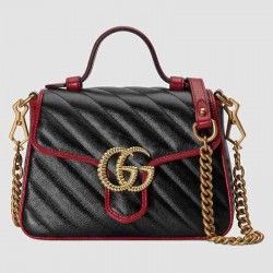 GG Marmont top handle bag leather