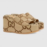 Women's wedge platform slide sandal Women's wedge platform slide sandal