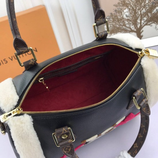 SPEEDY 30 Monogram shearling 