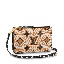 LV CRAFTY DOUBLE ZIP POCHETTE