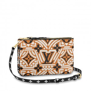 LV CRAFTY DOUBLE ZIP POCHETTE