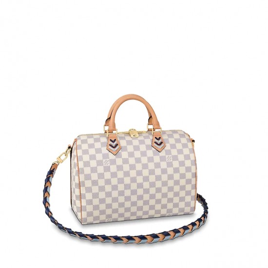 SPEEDY BANDOULIÈRE 30 Damier Azur N50054