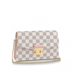 CROISETTE CHAIN WALLET ROSE BALLERINE N60357