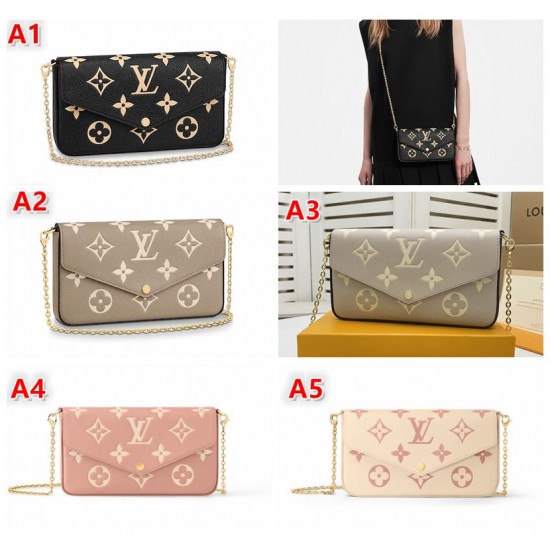 6colors FÉLICIE POCHETTE MONOGRAM EMPREINTE